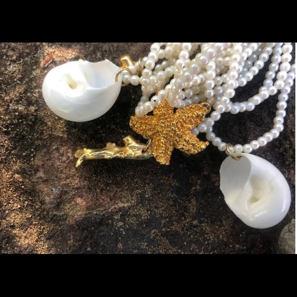 Vintage SHELL boho choker necklaces and bracelet collection - Picture 6 of 6